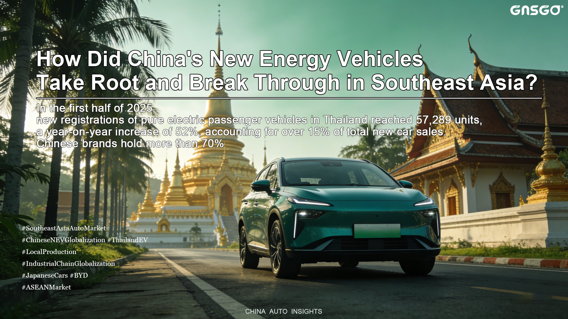 How Did China's New Energy Vehicles Take Root and Break Through in Southeast Asia, the "Backyard" of Japanese Brands?