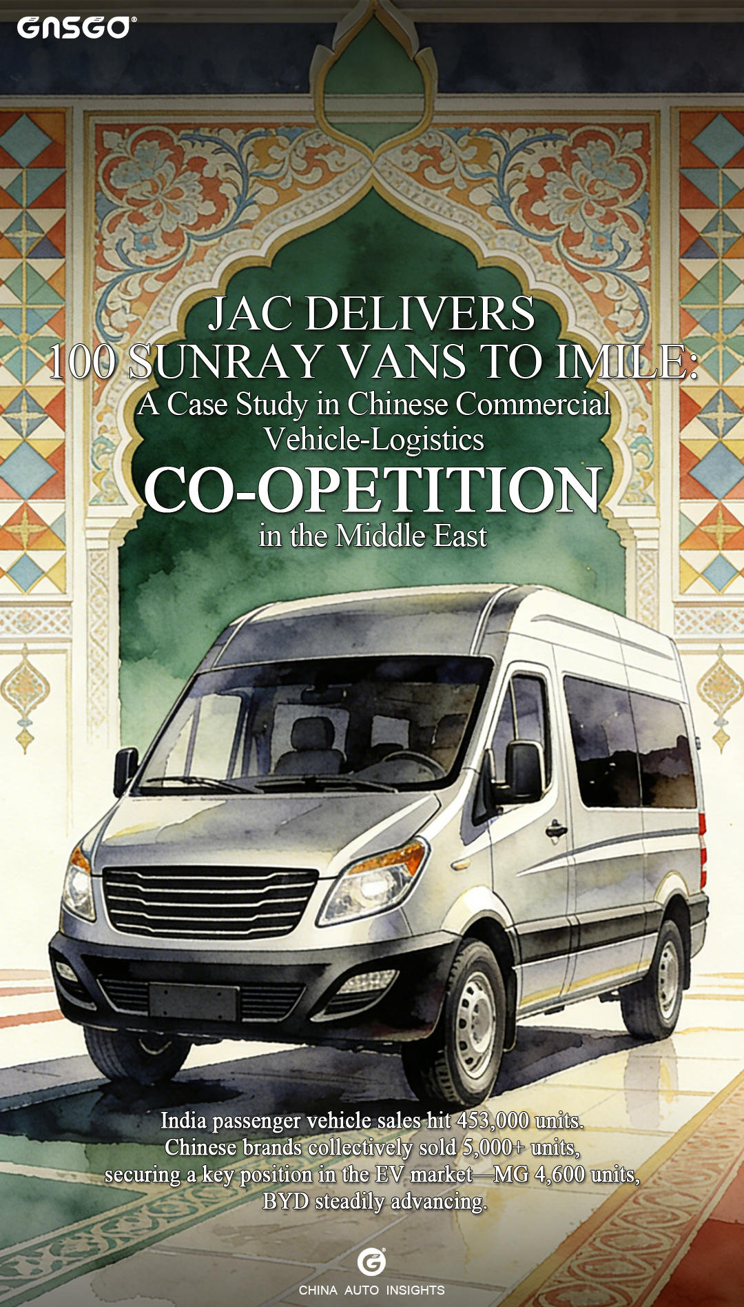 JAC Delivers 100 Sunray Vans to iMile: A Case Study in Chinese Commercial Vehicle-Logistics "Co-opetition" in the Middle East